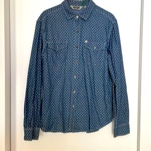 Vintage floral western button down